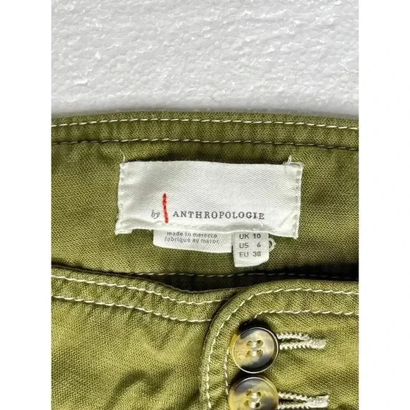 Anthropologie Jackson Tapered Utility pants size 6 Olive green - Picture 9 of 12